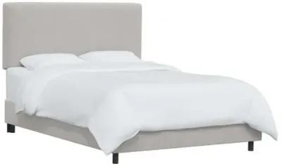 Novak Velvet Bed - Gray