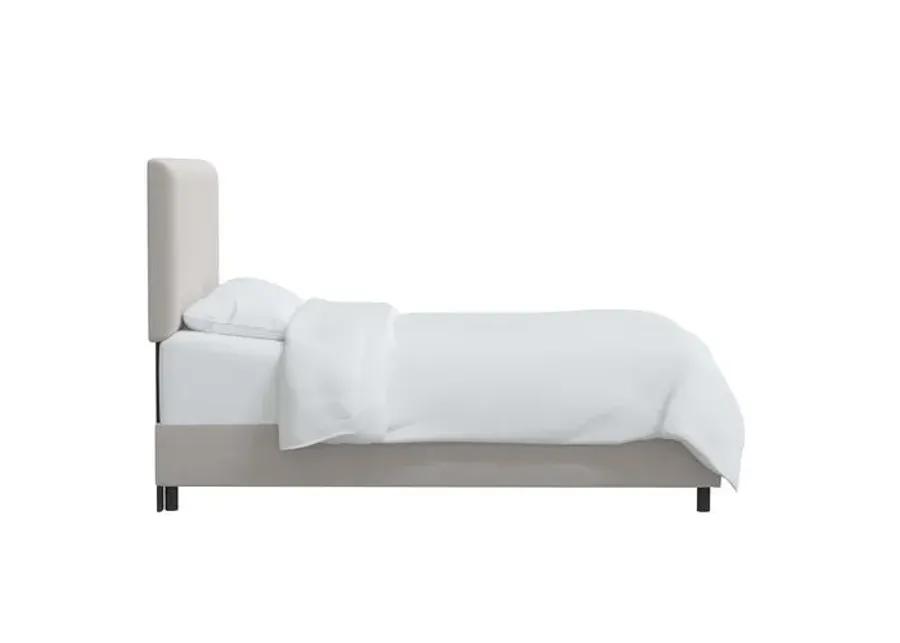 Novak Velvet Bed - Gray