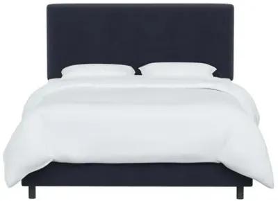 Novak Velvet Bed - Blue