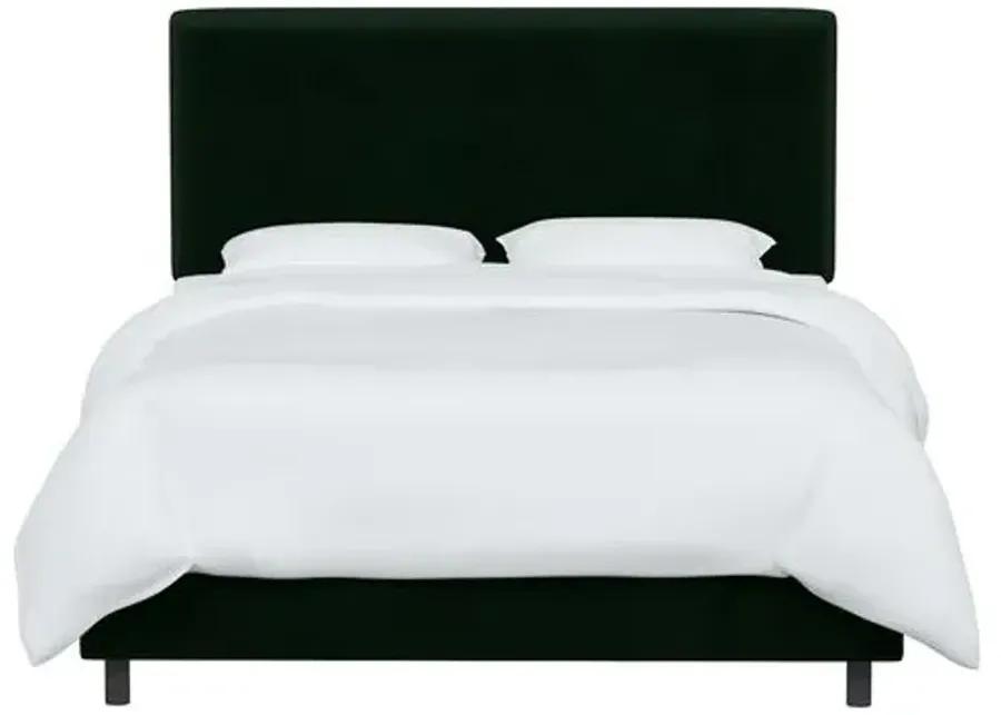 Novak Velvet Bed - Green