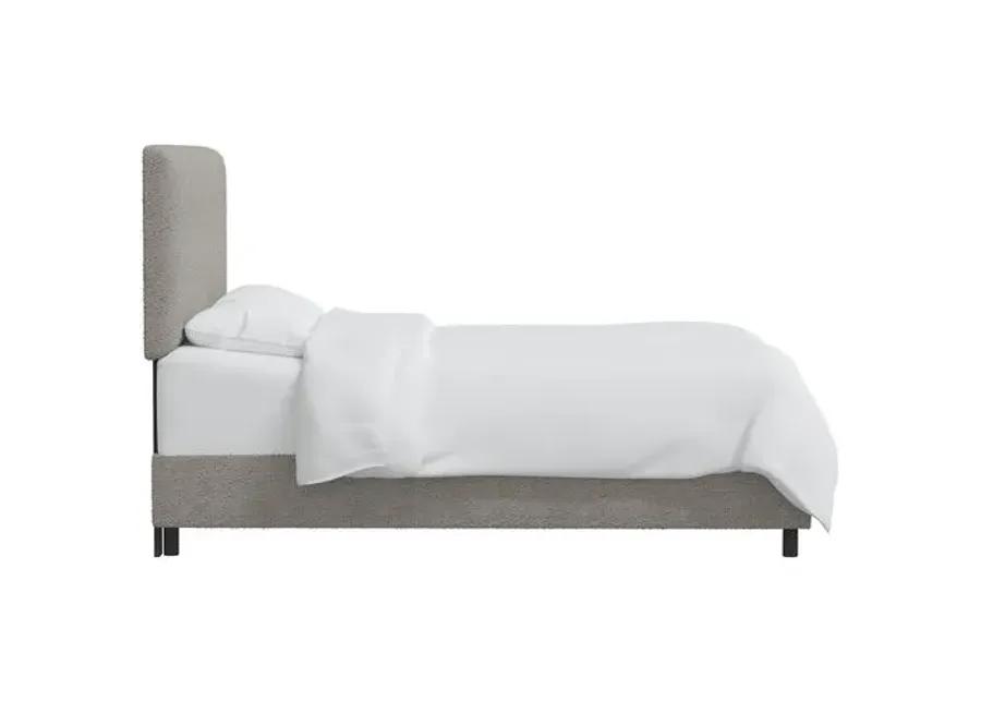 Novak Boucle Bed - Gray