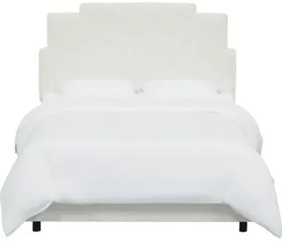 Paxton Bouclé Bed - White