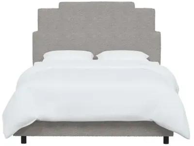 Paxton Bouclé Bed - Gray