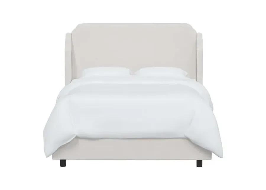 Aurora Velvet Bed - Velvet Snow - Handcrafted - White