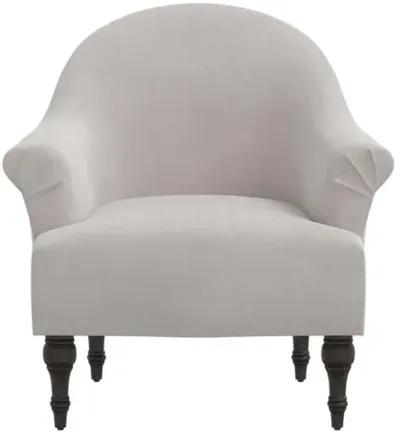 Charlotte Velvet Accent Chair - Gray, Comfortable, Durable, Cushioned