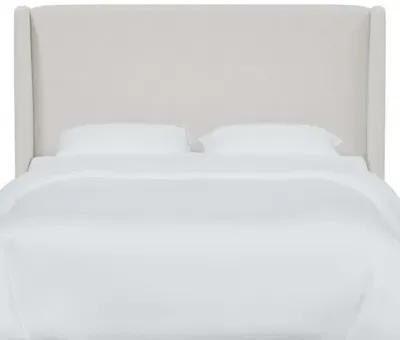 Kelly Velvet Wingback Headboard - White