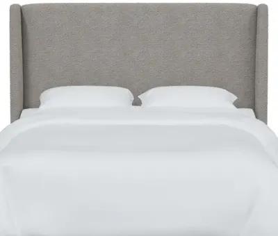 Kelly Bouclé Wingback Headboard - Gray