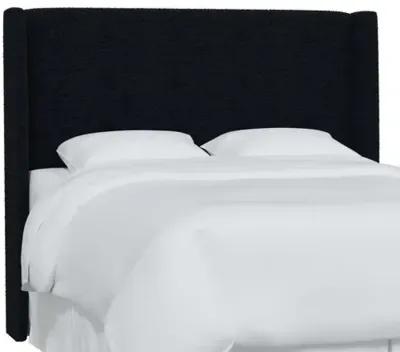 Kelly Bouclé Wingback Headboard - Blue