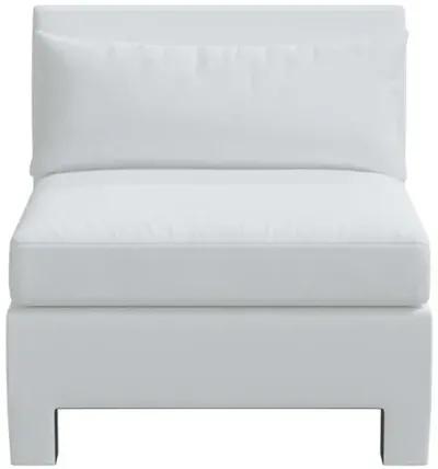 Bryn Linen Upholstered Slipper Chair - White