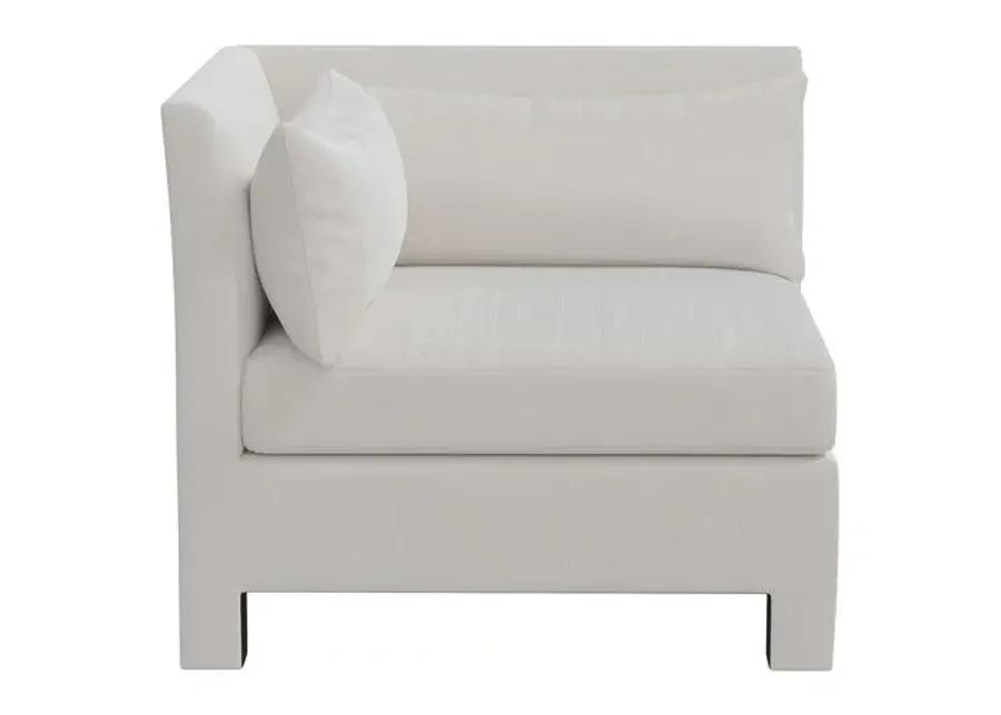 Bryn Velvet Upholstered Corner Chair - White