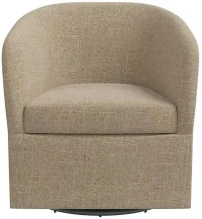 Zara Linen Swivel Chair