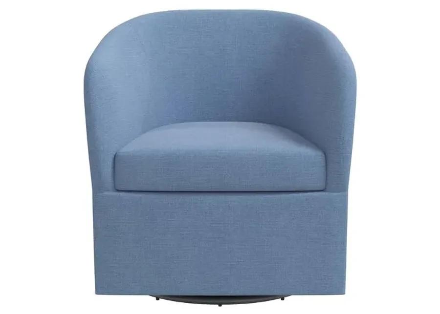 Zara Linen Swivel Chair