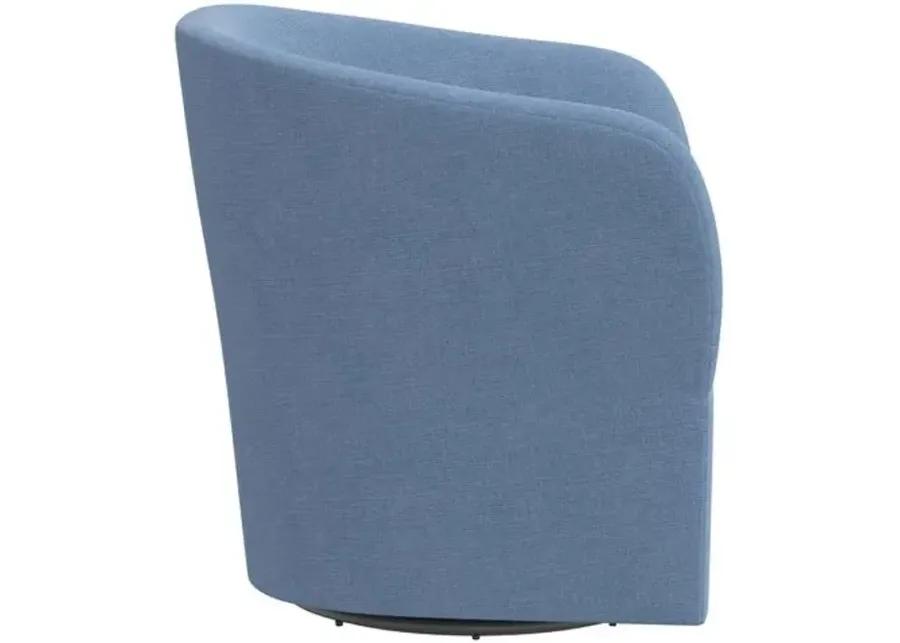 Zara Linen Swivel Chair