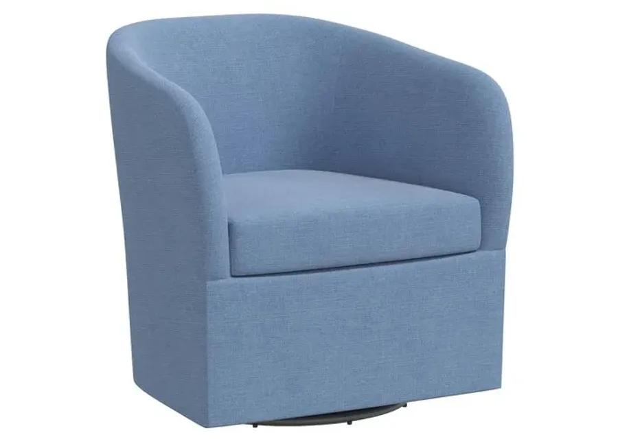 Zara Linen Swivel Chair