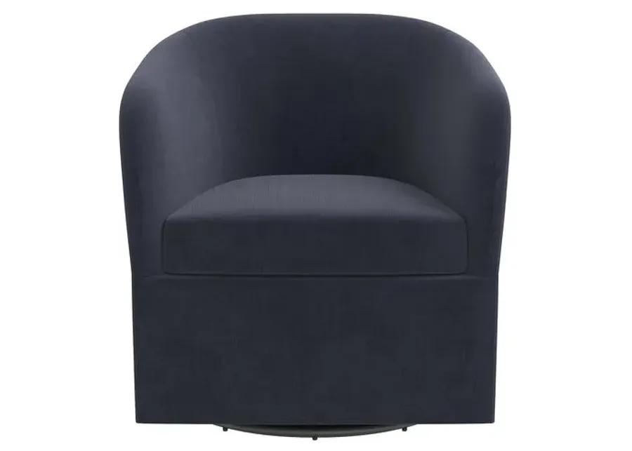 Zara Velvet Swivel Chair