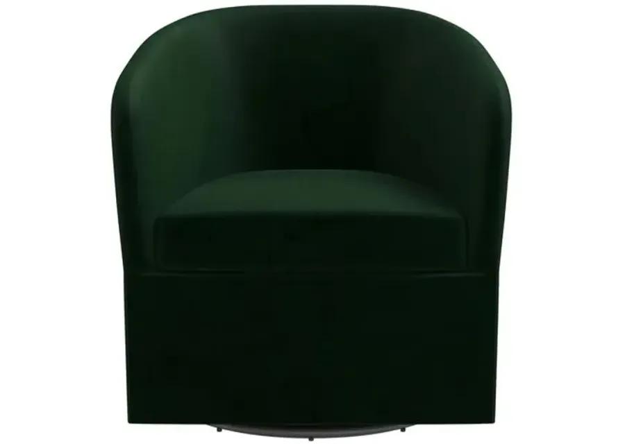 Zara Velvet Swivel Chair