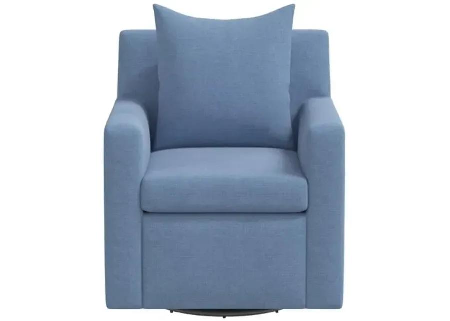 Willa Linen Swivel Chair