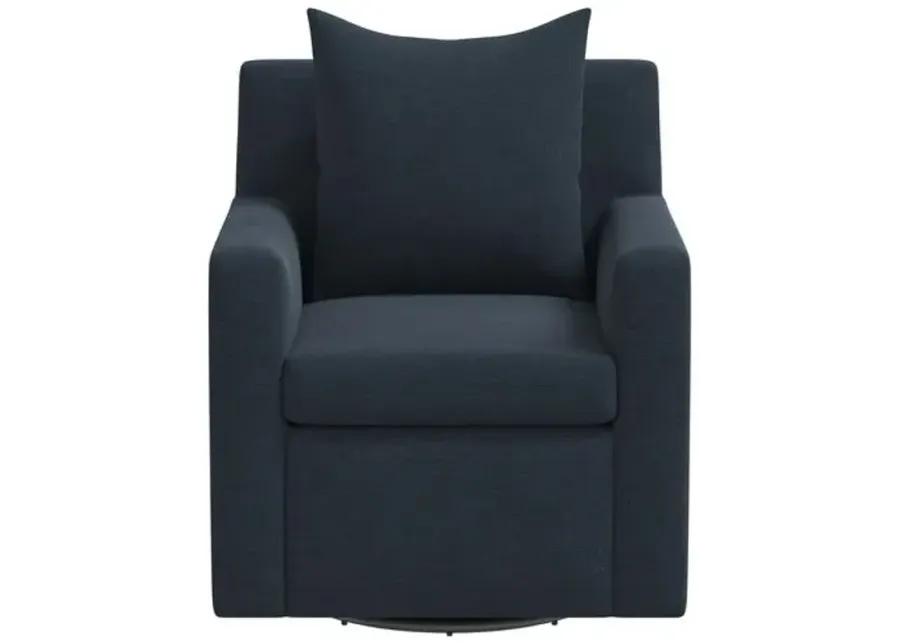 Willa Linen Swivel Chair