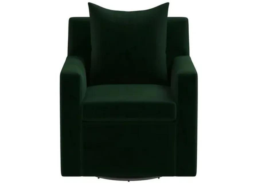 Willa Velvet Swivel Chair