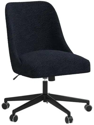 Celeste Bouclé Desk Chair - Black