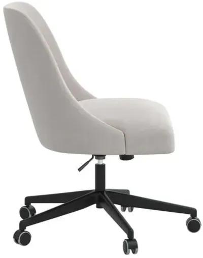 Celeste Velvet Desk Chair - Gray