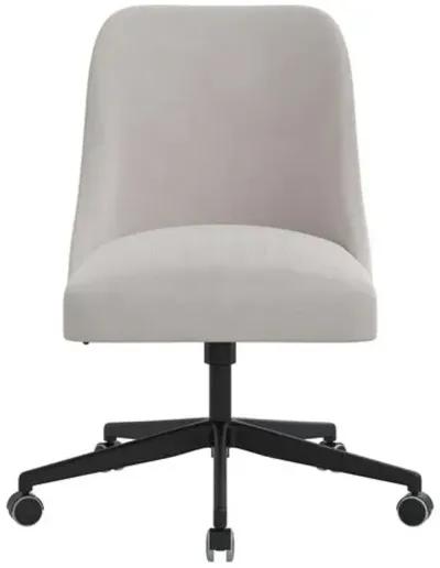 Celeste Velvet Desk Chair - Gray