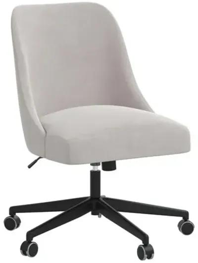 Celeste Velvet Desk Chair - Gray