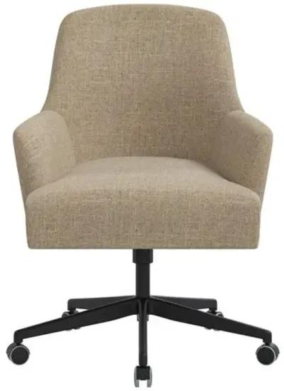 Darcy Desk Chair - Linen - Brown