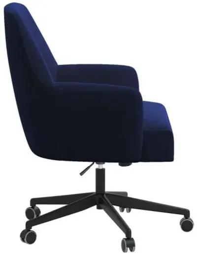 Darcy Desk Chair - Velvet - Blue