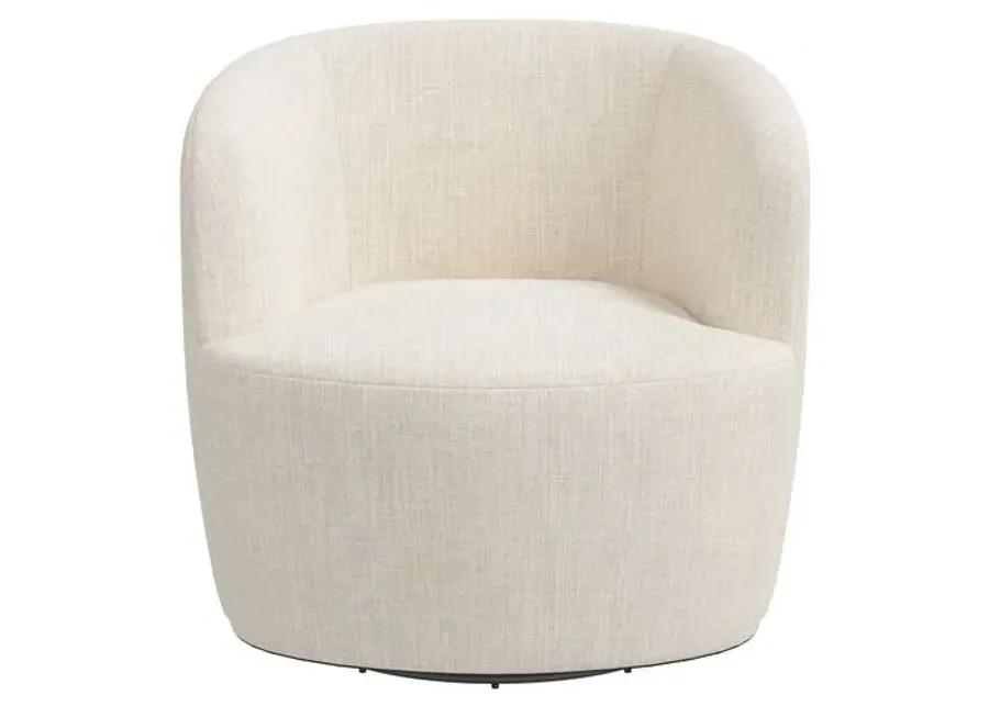 Chester Linen Swivel Chair