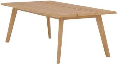 April Teak Outdoor Rectangular Dining Table - Natural