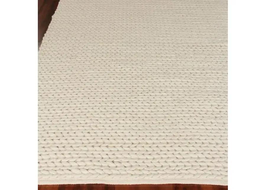 Arlow handwoven flat-weave Rug - Ivory - Exquisite Rugs - Ivory