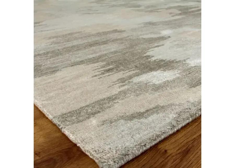 Bamboo Silk hand-knotted Rug - Light Silver/Gray - Exquisite Rugs - Gray