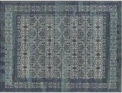 Cadence hand-knotted Rug - Navy Blue/Gray - Exquisite Rugs - Blue