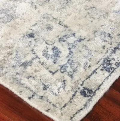 Cassina hand-loomed Rug - Light Silver/Blue - Exquisite Rugs - Handcrafted - Blue