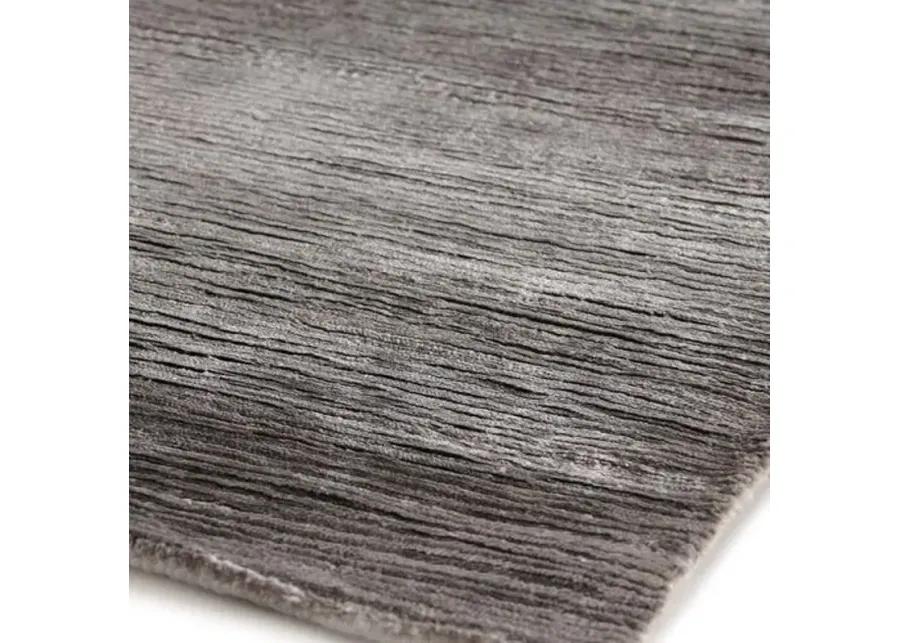 14'x18' Crush hand-knotted Rug - Silver/Dark Silver - Exquisite Rugs - Gray - Gray