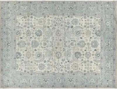 Harper hand-knotted Rug - Ivory/Light Blue - Exquisite Rugs - Blue