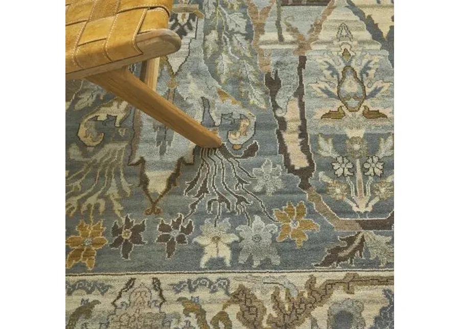 Jurassic hand-knotted Rug - Gray/Light Blue - Exquisite Rugs - Gray