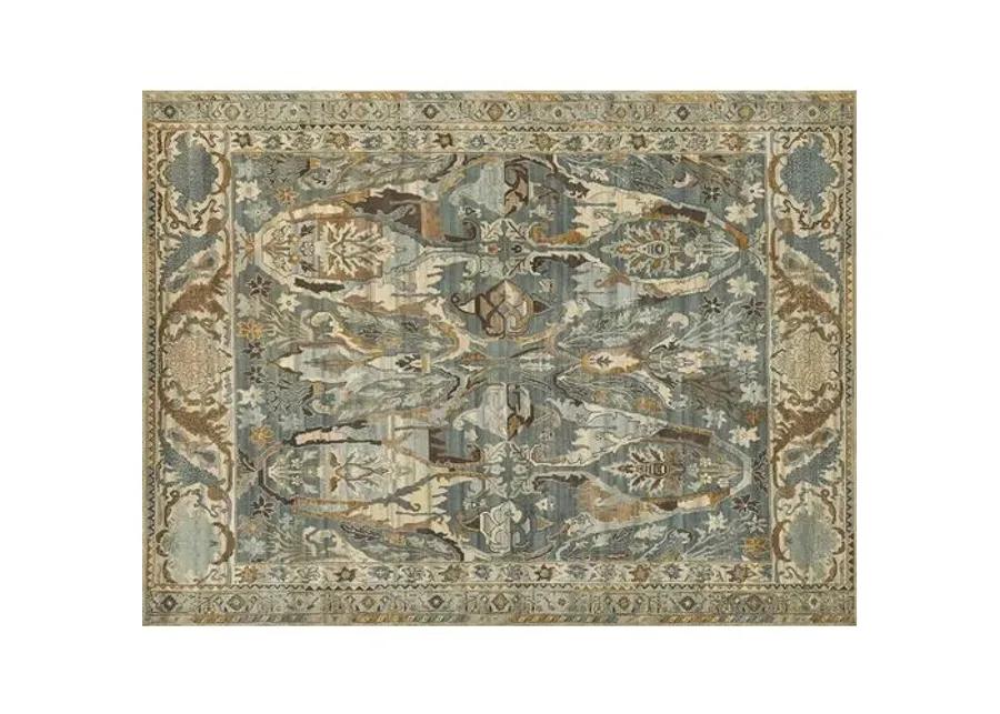 Jurassic hand-knotted Rug - Gray/Light Blue - Exquisite Rugs - Gray