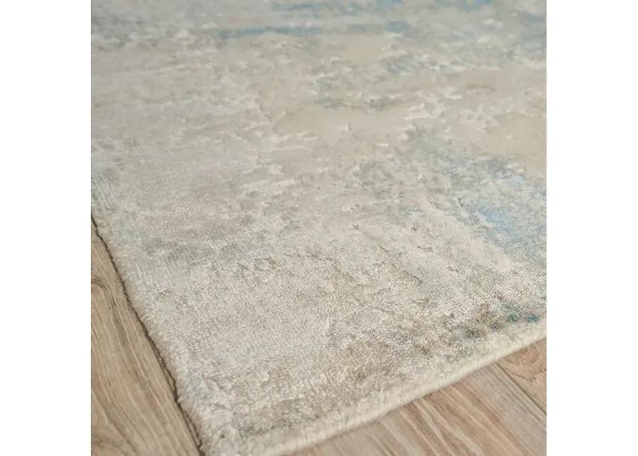 Reflections Bamboo hand-loomed Rug - Gray/Blue - Exquisite Rugs - Handcrafted - Blue