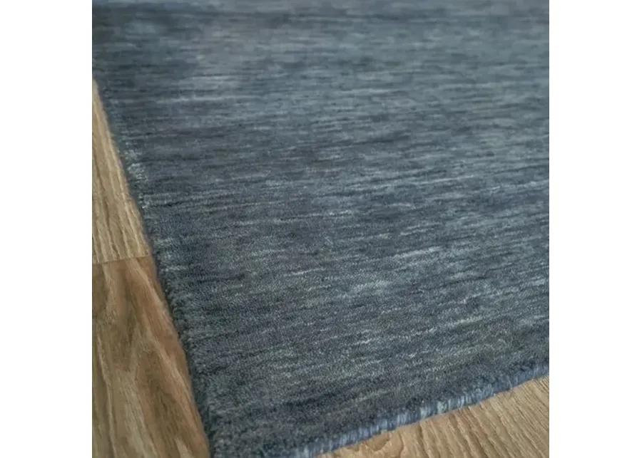 Roche hand-loomed Rug - Dark Blue - Exquisite Rugs - Handcrafted - Blue