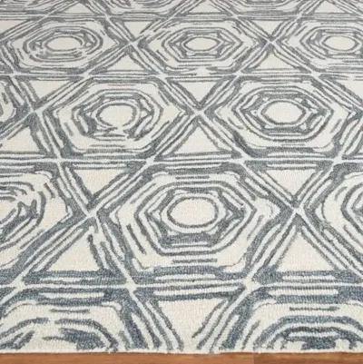 Caprice hand-tufted Rug - Dark Blue/Ivory - Exquisite Rugs - Handcrafted - Blue