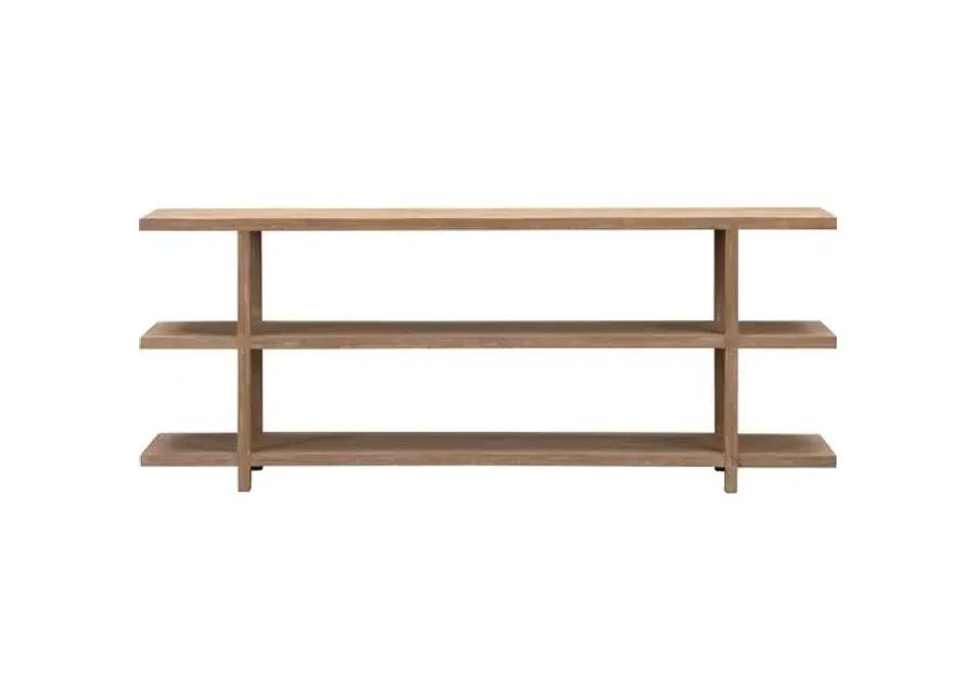 Collector's 80" Oak Console - Limewash - Lauren Liess - Beige