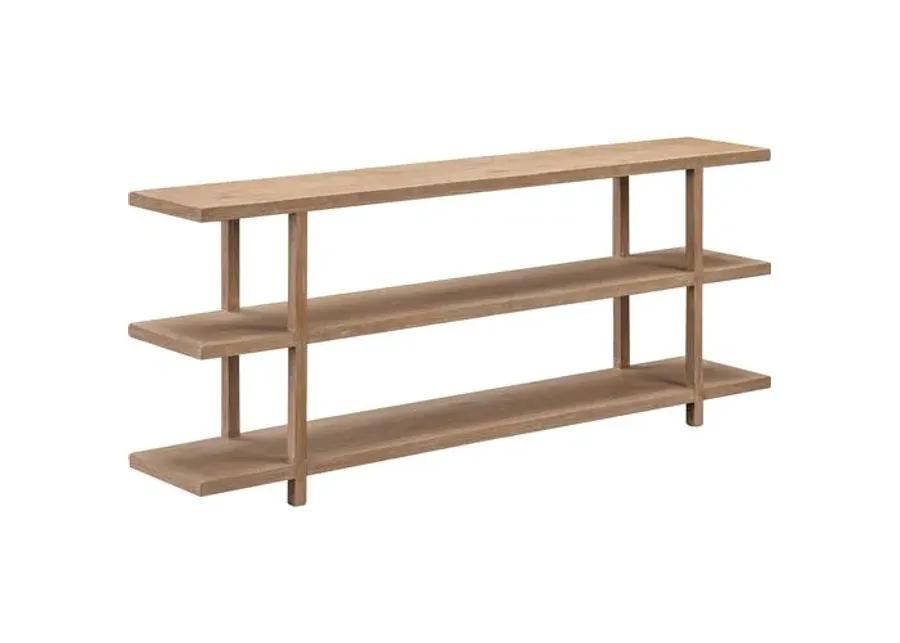 Collector's 80" Oak Console - Limewash - Lauren Liess - Beige