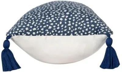 Nora 12"x23" Outdoor Lumbar Pillow - Blue/White