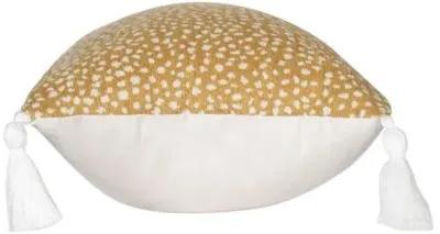 Nora 12"x23" Outdoor Lumbar Pillow - Yellow/White