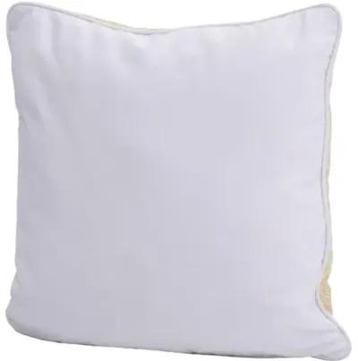 Scallop Outdoor Pillow - Yellow/White