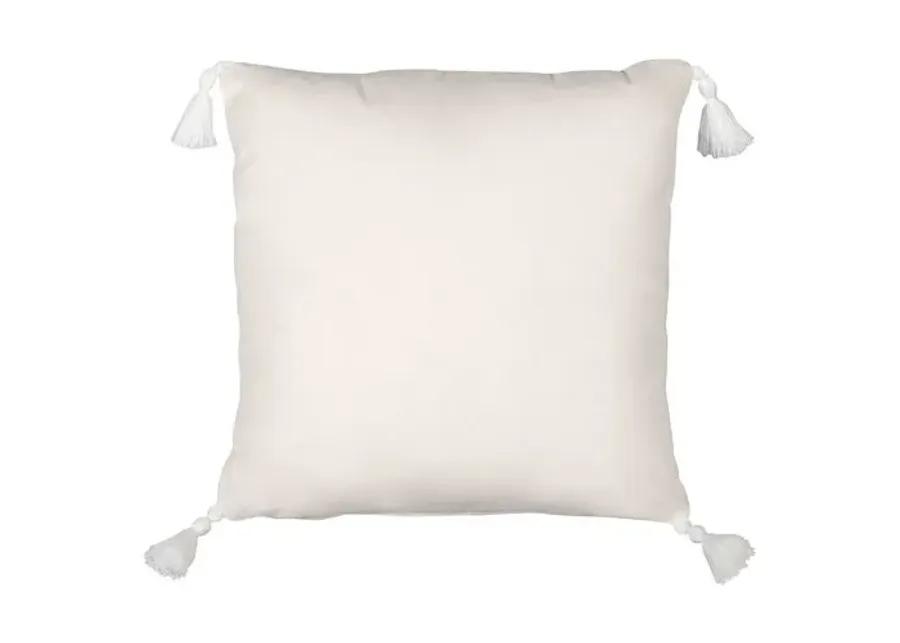 Scallop Outdoor Pillow - Aqua