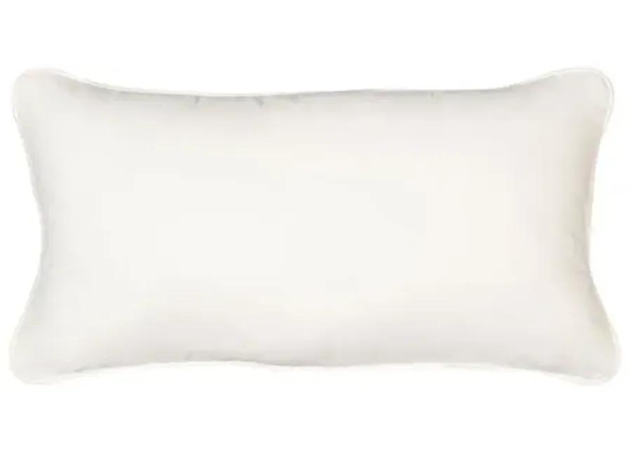 Quogue 23"x12" Outdoor Lumbar Pillow - Green/Blue