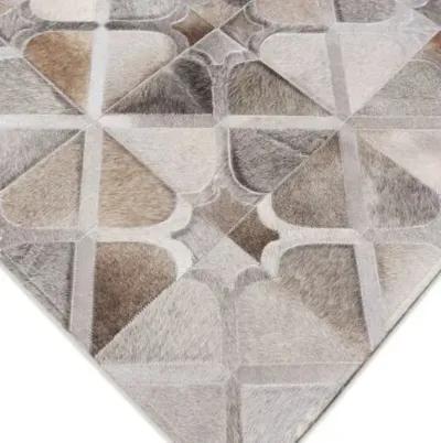 Natural Hide Cowhide hand-tufted Rug - Gray - Exquisite Rugs - Handcrafted - Gray